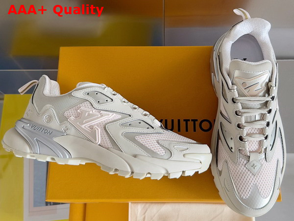LV Runner Tatic Sneaker in Beige Metallic Canvas and Mesh 1AARK0 Replica