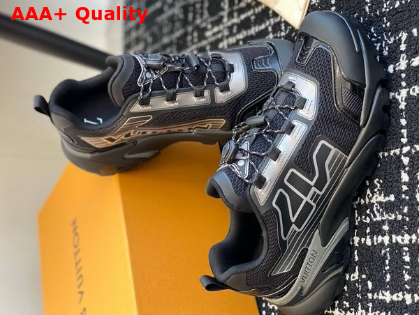 LV Runner Tatic Sneaker in Black Mix of Materials 1ADH03 Replica