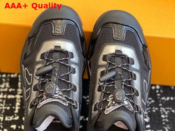 LV Runner Tatic Sneaker in Black Mix of Materials 1ADH03 Replica