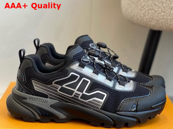 LV Runner Tatic Sneaker in Black Mix of Materials 1ADH03 Replica