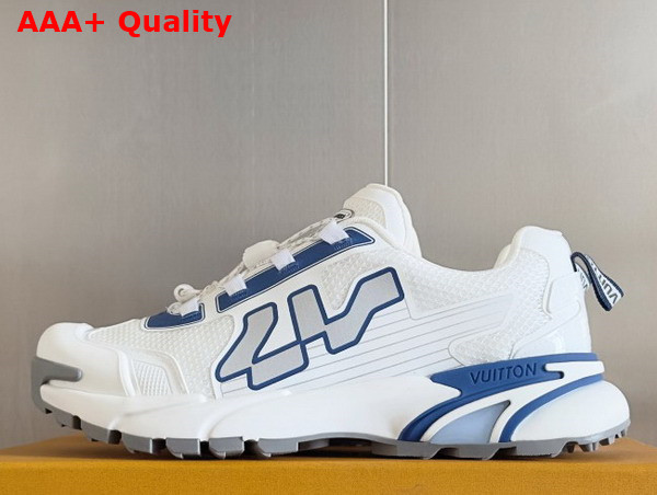 LV Runner Tatic Sneaker in Blue Mix of Materials 1AHTWT Replica