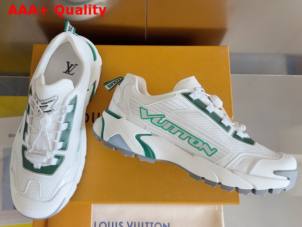 LV Runner Tatic Sneaker in Green Mix of Materials 1AHTVV Replica
