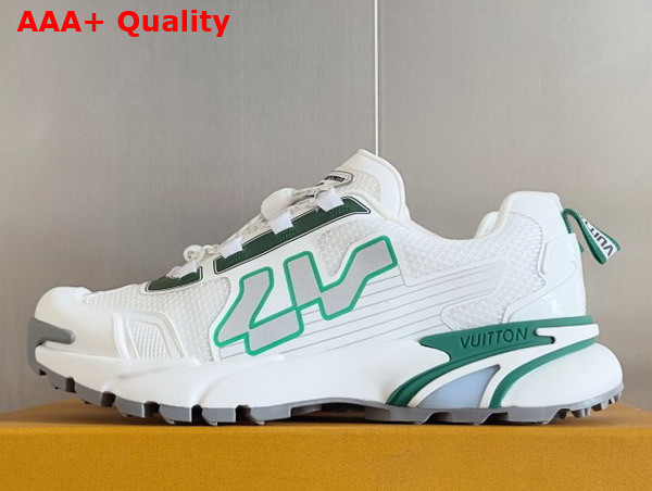 LV Runner Tatic Sneaker in Green Mix of Materials 1AHTVV Replica