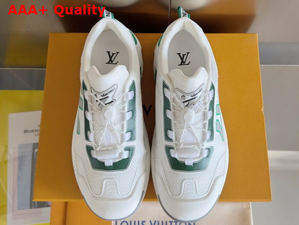 LV Runner Tatic Sneaker in Green Mix of Materials 1AHTVV Replica