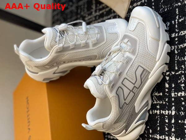 LV Runner Tatic Sneaker in White Mix of Materials 1ADGZM Replica