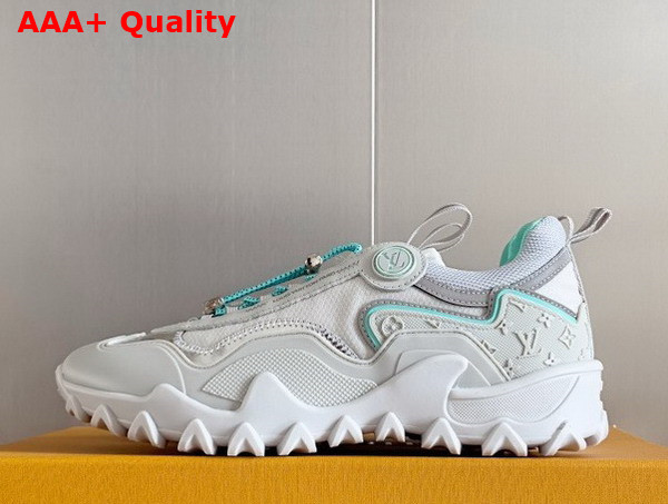 LV Rush Sneaker Green and Silver 1ACXNZ Replica