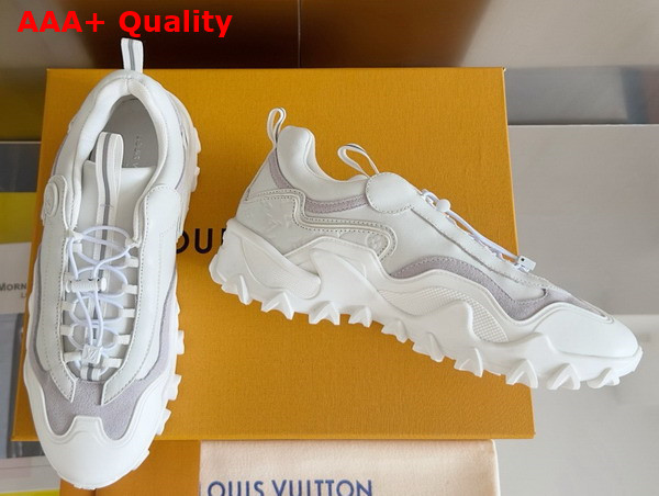 LV Rush Sneaker in White Mix of Materials 1ACMTT Replica