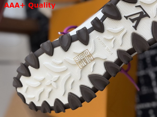 LV Rush Xplorer Sneaker Brown Nylon Mesh 1AIV79 Replica