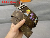LV Shape 40mm Reversible Belt Brown Monogram Canvas MP291Q Replica