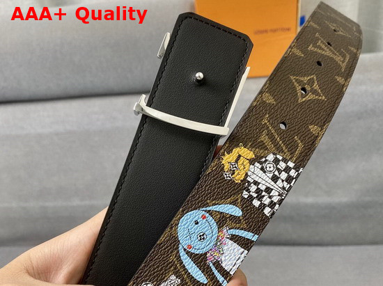 LV Shape 40mm Reversible Belt Brown Monogram Canvas MP291Q Replica