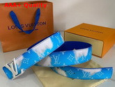 LV Shape 40mm Reversible Clouds Belt White and Blue MP261V Replica