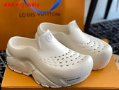 LV Shark Clog in White EVA Rubber 1ABSMX Replica
