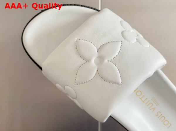 LV Shore Flat Comfort Mule in Black Calf Leather Replica