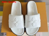 LV Shore Flat Comfort Mule in Black Calf Leather Replica