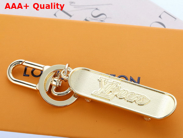 LV Skate Key Holder and Bag Charm Gold Toned Hardware M02187 Replica