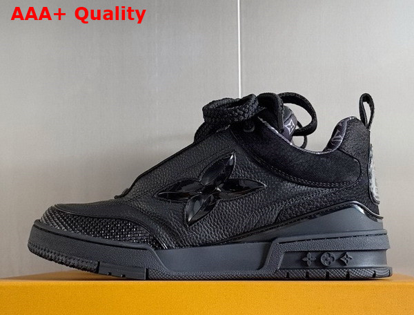 LV Skate Sneaker in Black Grained Calf Leather 1ADG86 Replica