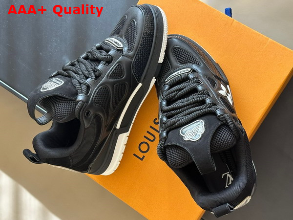 LV Skate Sneaker in Black Mix of Materials 1AARR0 Replica