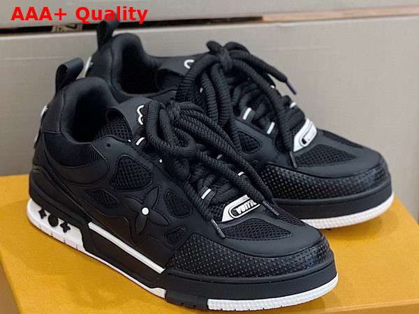 LV Skate Sneaker in Black Mix of Materials Replica