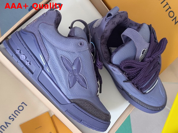 LV Skate Sneaker in Purple Grained Calf Leather 1ADG8P Replica