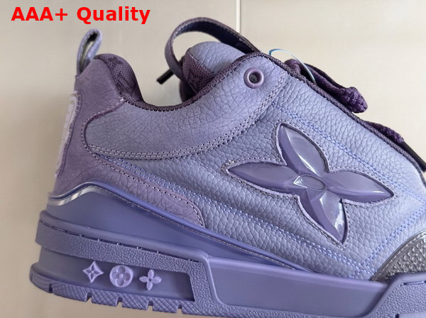 LV Skate Sneaker in Purple Grained Calf Leather 1ADG8P Replica