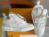 LV Skate Sneaker in White Grained Calf Leather 1ADG7N Replica