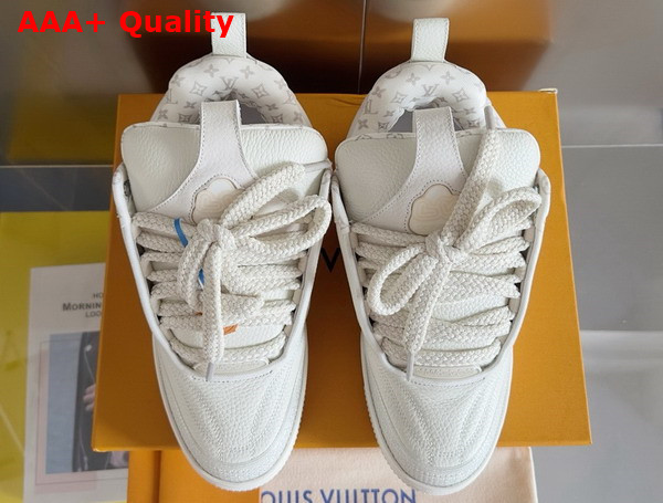 LV Skate Sneaker in White Grained Calf Leather 1ADG7N Replica