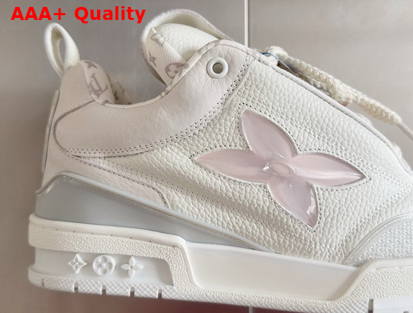 LV Skate Sneaker in White Grained Calf Leather 1ADG7N Replica