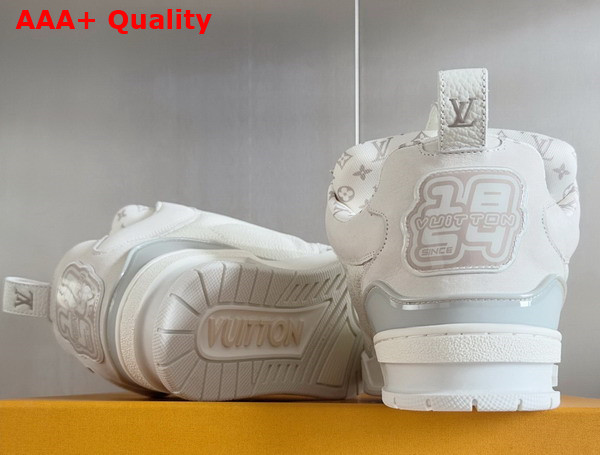 LV Skate Sneaker in White Grained Calf Leather 1ADG7N Replica