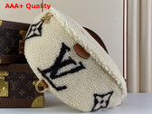 LV Ski Bumbag in Cream and Brown Shearling M23715 Replica