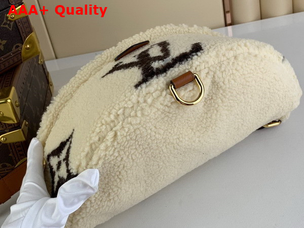 LV Ski Bumbag in Cream and Brown Shearling M23715 Replica