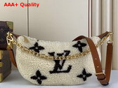 LV Ski Over The Moon Bag in Cream and Brown Shearling M23321 Replica