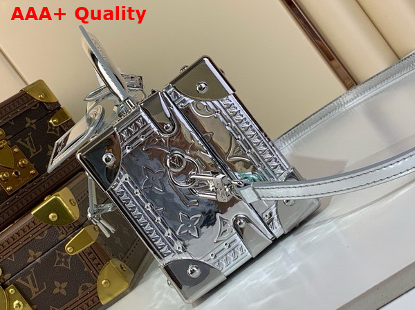 LV Ski Valisette Tresor in Silver Monogram Coated Canvas M12797 Replica