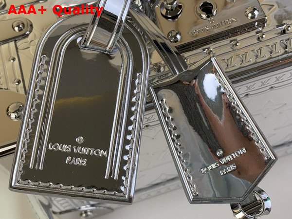 LV Ski Valisette Tresor in Silver Monogram Coated Canvas M12797 Replica