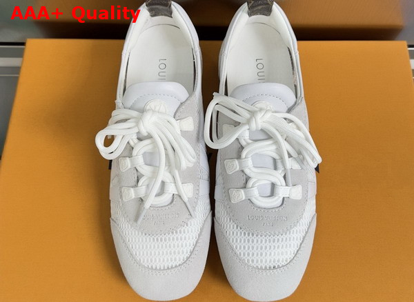 LV Sneakerina Ecru White Mix of Materials 1AK59J Replica