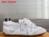 LV Sneakerina Ecru White Mix of Materials 1AK59J Replica
