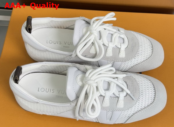 LV Sneakerina Ecru White Mix of Materials 1AK59J Replica