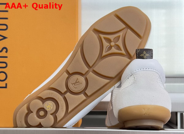 LV Sneakerina Ecru White Mix of Materials 1AK59J Replica