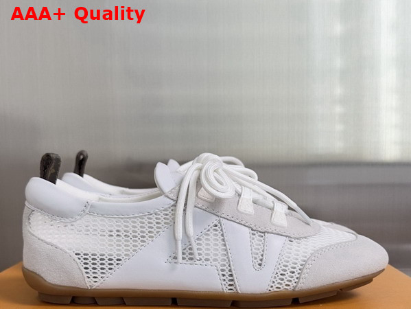 LV Sneakerina Ecru White Mix of Materials 1AK59J Replica