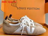 LV Sneakerina Hazelnut Brown Suede Calf Leather 1AHNFA Replica