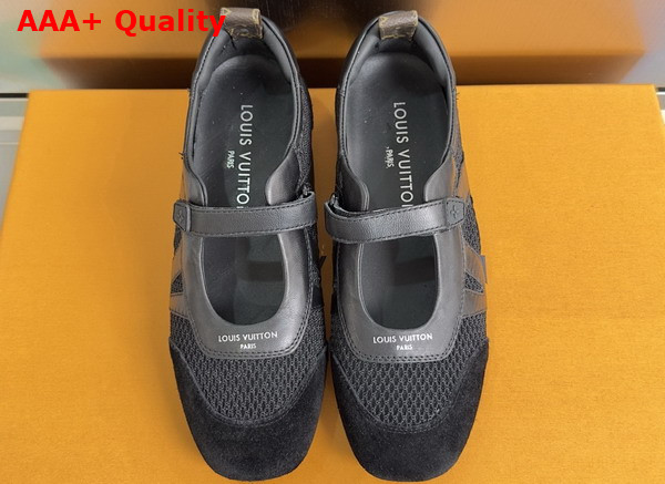 LV Sneakerina Mary Jane Black Mix of Materials 1AK5C7 Replica