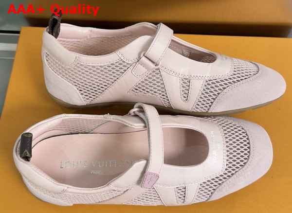 LV Sneakerina Mary Jane Coral Mix of Materials 1AK5CN Replica