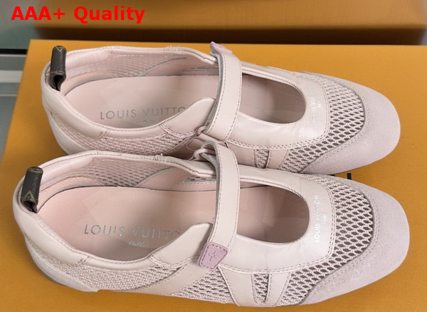 LV Sneakerina Mary Jane Coral Mix of Materials 1AK5CN Replica