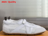 LV Sneakerina Mary Jane White Mix of Materials 1AK5BR Replica