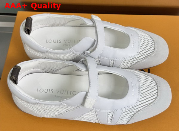 LV Sneakerina Mary Jane White Mix of Materials 1AK5BR Replica