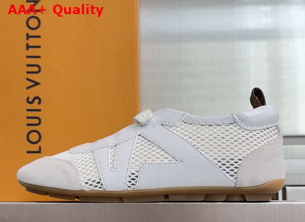 LV Sneakerina Mary Jane White Mix of Materials 1AK5BR Replica