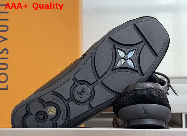 LV Sneakerina Open Back Black Mix of Materials Replica