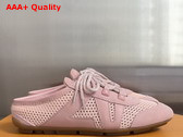 LV Sneakerina Open Back Coral Mix of Materials Replica