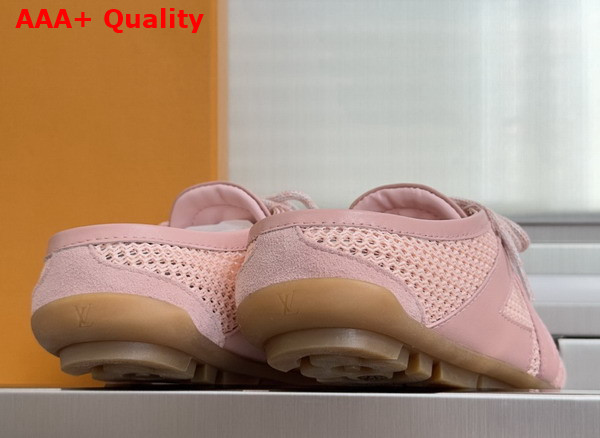 LV Sneakerina Open Back Coral Mix of Materials Replica