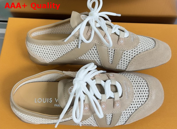 LV Sneakerina Open Back Natural Mix of Materials 1AK5D5 Replica