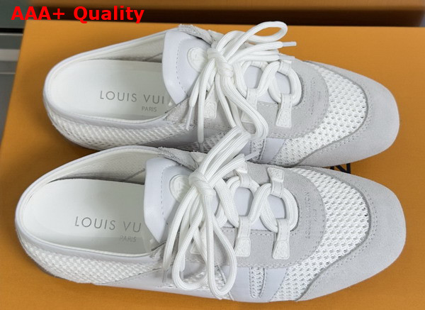 LV Sneakerina Open Back White Mix of Materials Replica